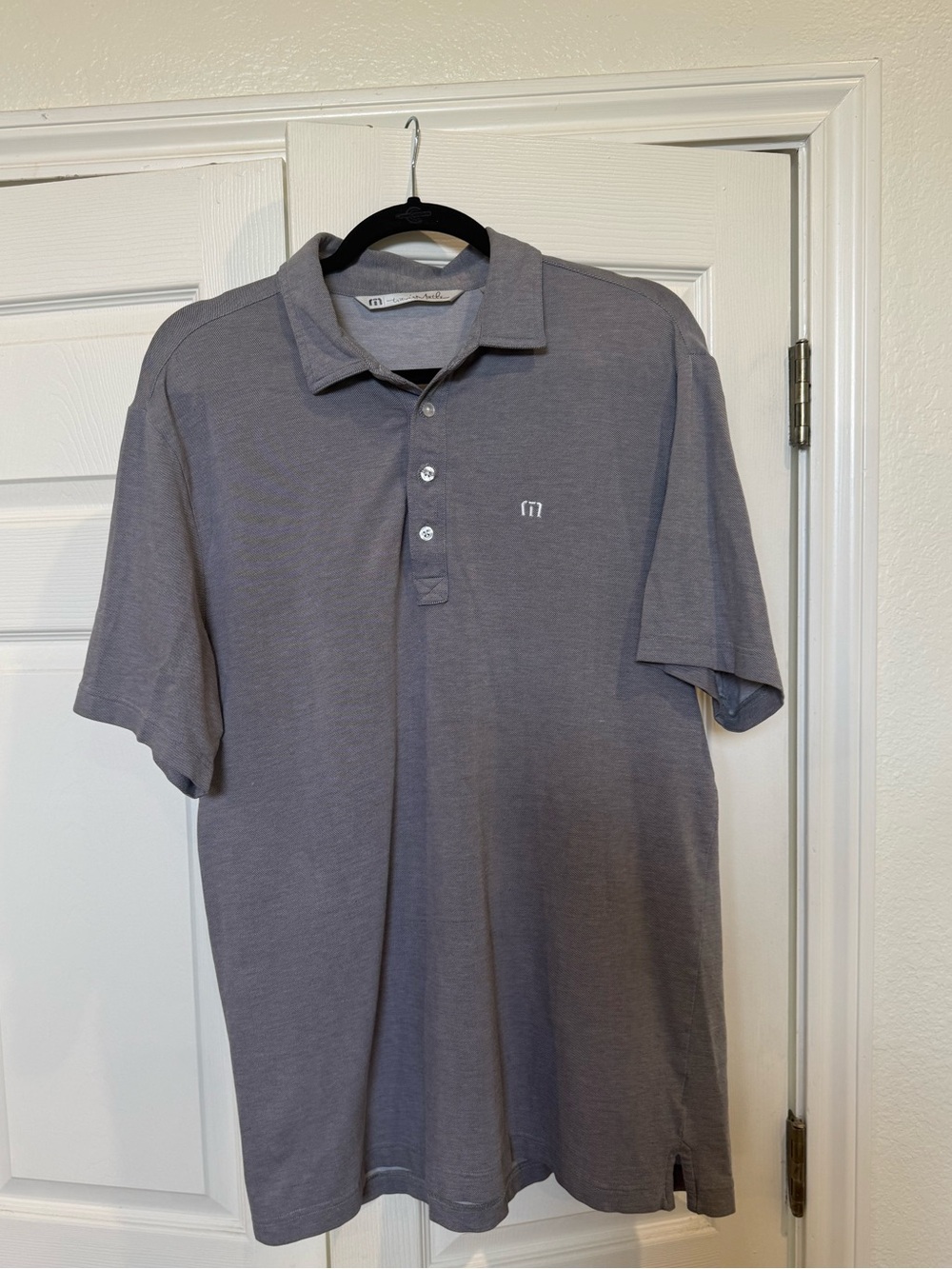 Travis Mathew gray polo